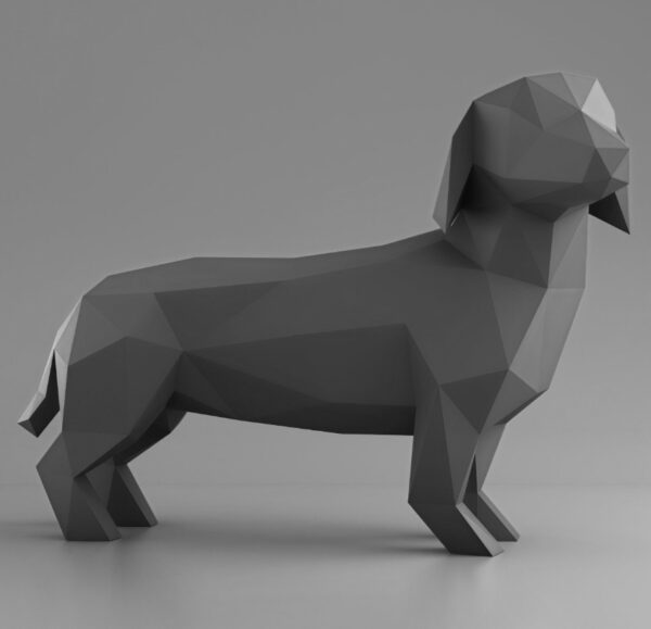 3D Papercraft Dachshund