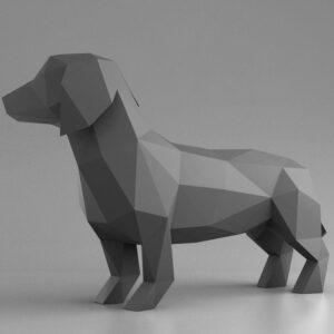 3D Papercraft Dachshund