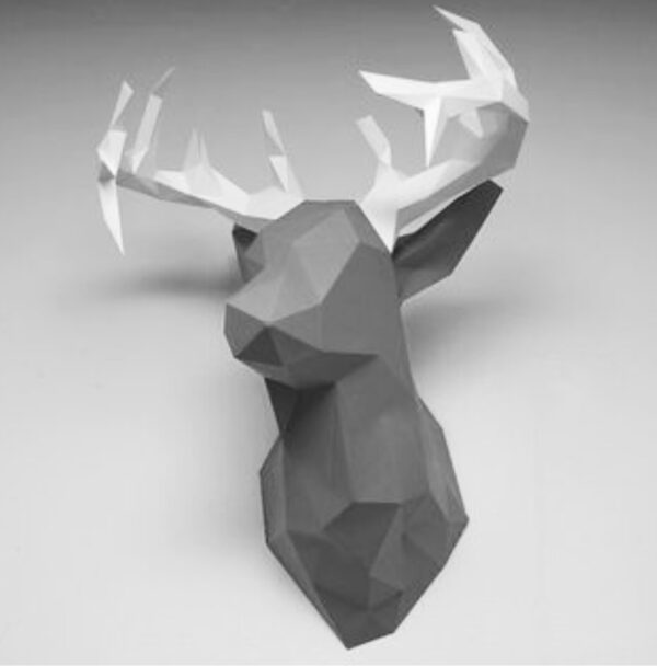 3D Papercraft Deer head